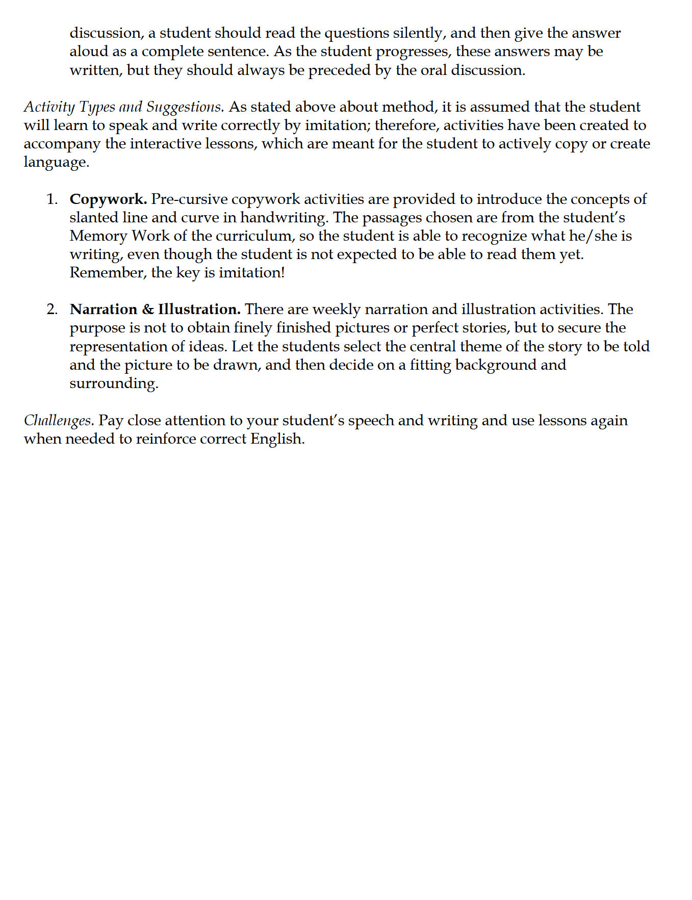 Language Arts K-1: Schola Rosa Cycle 3 Language Arts K-1: Schola Rosa Cycle 3