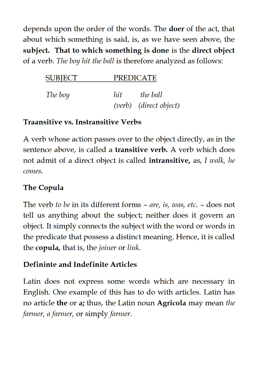 Latin for Beginners I: LATIN ONE Latin for Beginners I: LATIN ONE