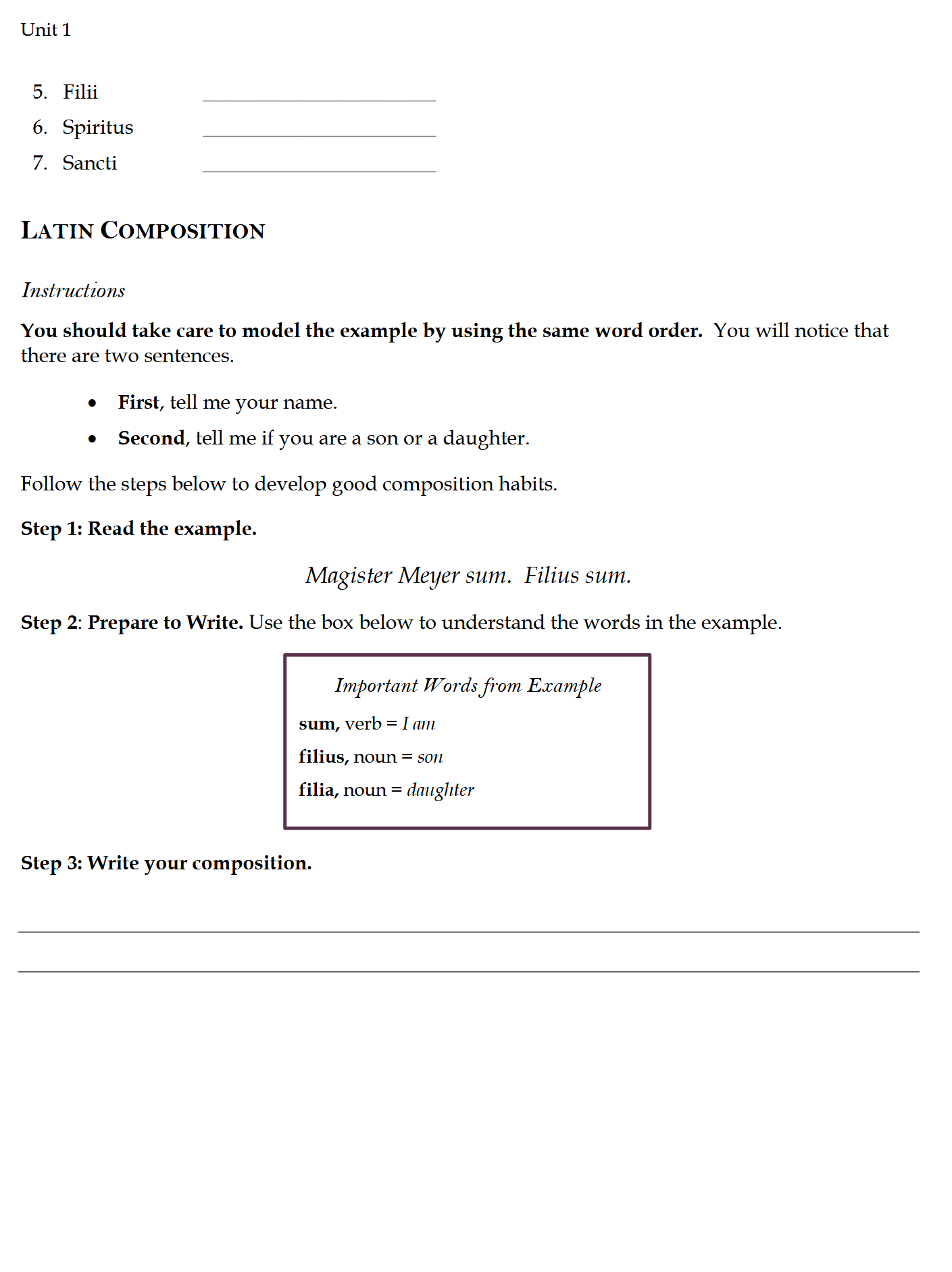 Legamus Latinam Primer: Introduction to Latin Workbook Legamus Latinam Primer: Introduction to Latin Workbook