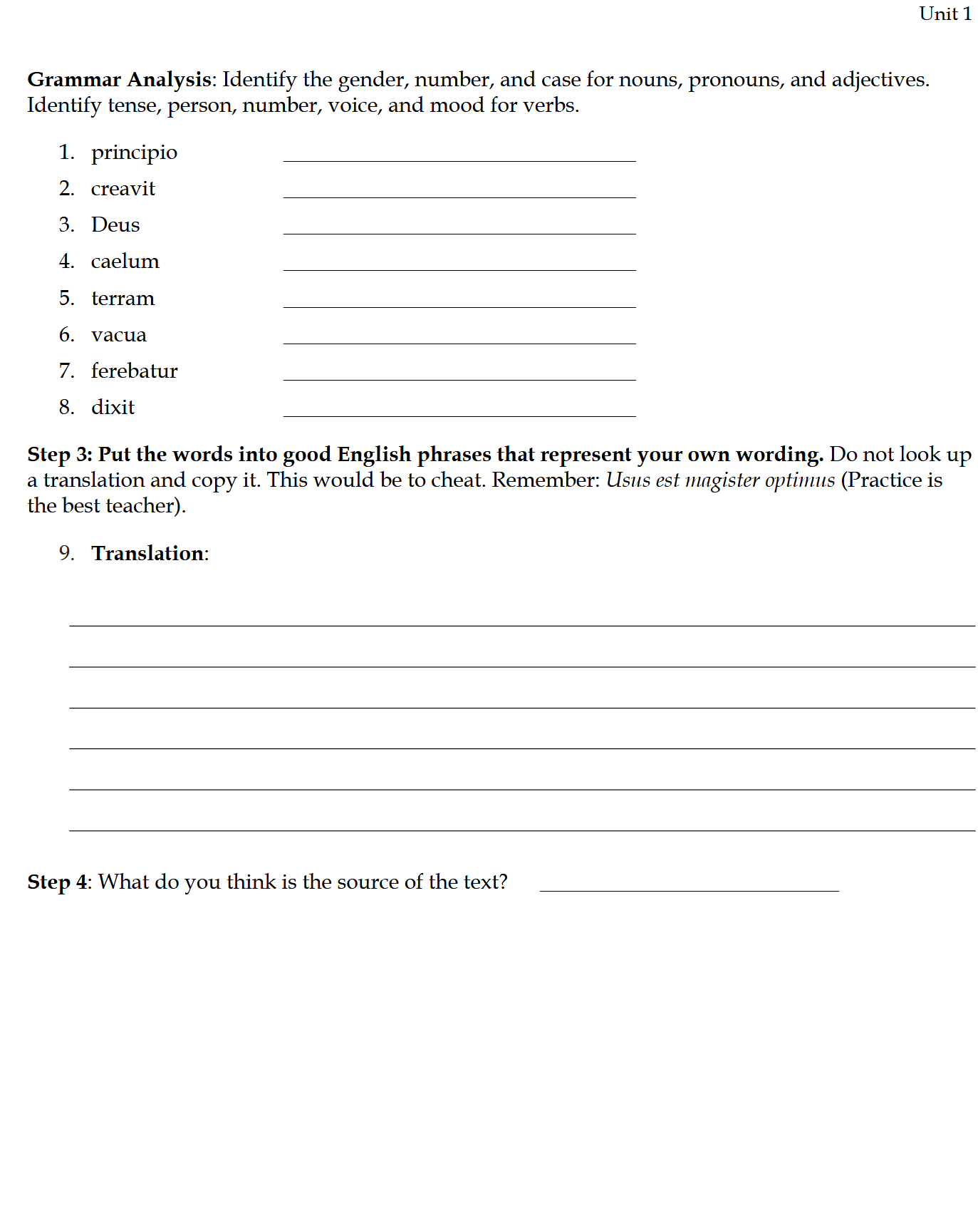 Legamus Latinam II: Latin Two Workbook