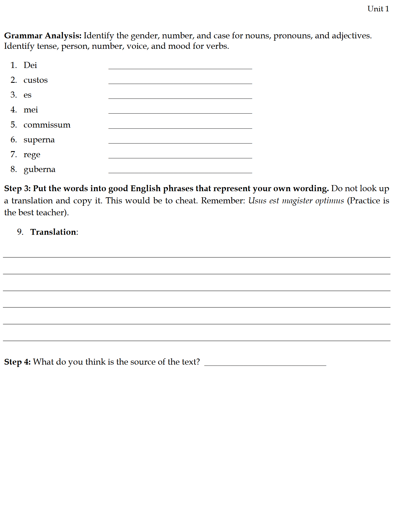 Legamus Latinam II: Latin Two Workbook
