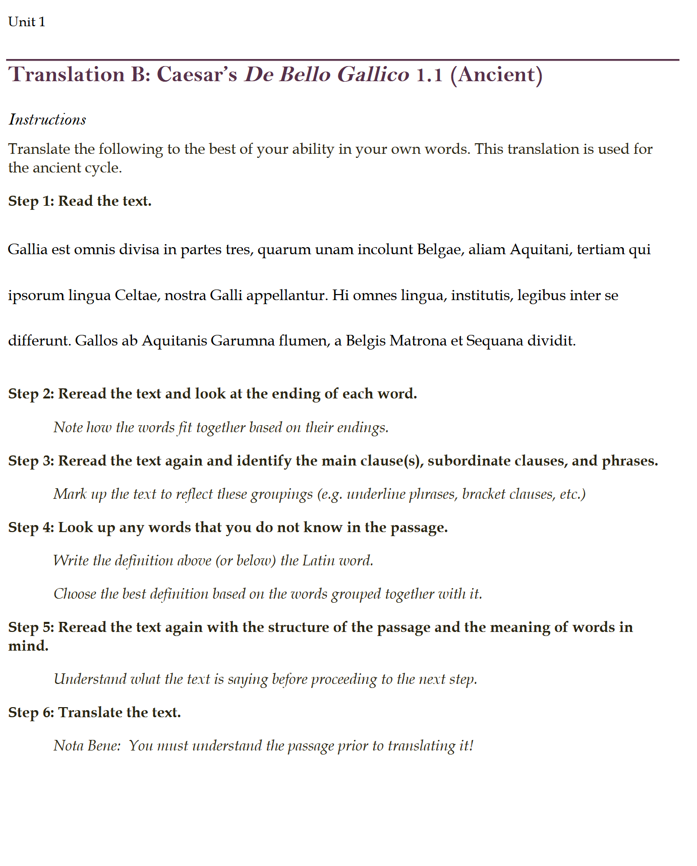 Legamus Latinam III Latin Three Workbook