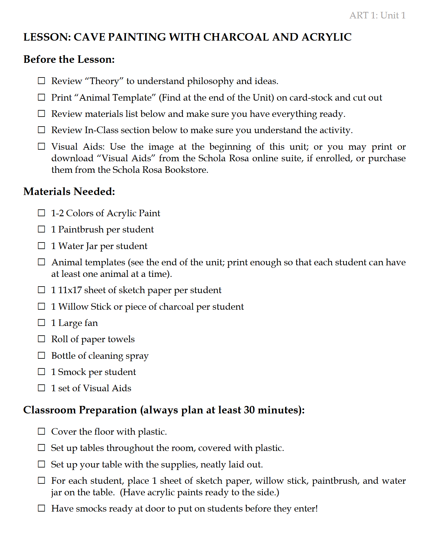 ART 1: Ancient & Classical Times (K-6th) ~ Textbook ART 1: Ancient & Classical Times (K-6th) ~ Textbook