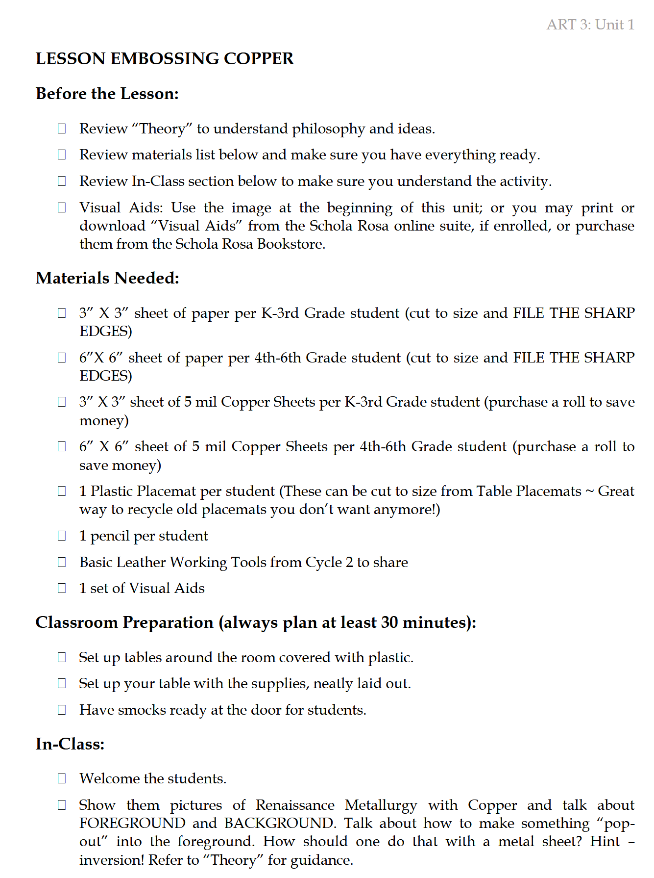 ART III: Theme: Modern Times ART III: Theme: Modern Times