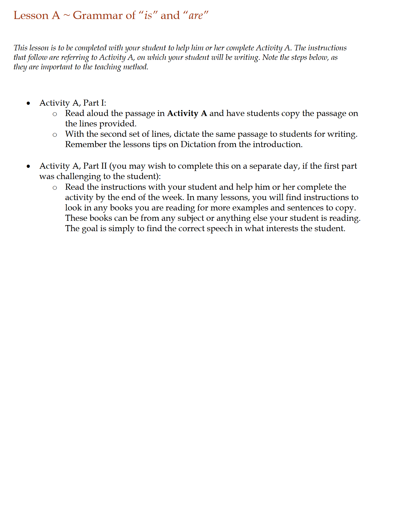 Language Arts 2-3: Schola Rosa Cycle 1 Language Arts 2-3: Schola Rosa Cycle 1