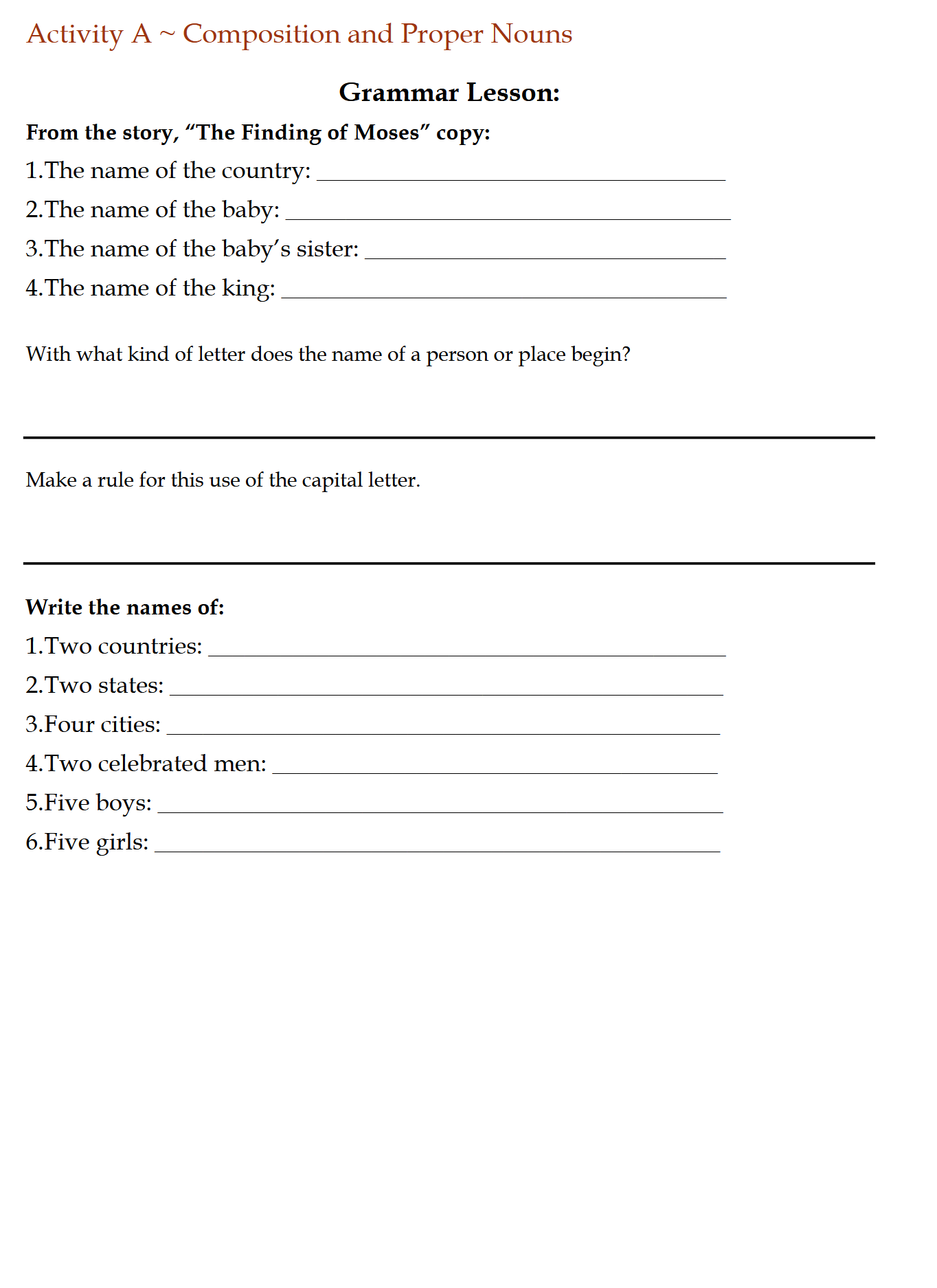Language Arts 4-6: Schola Rosa Cycle 1 Language Arts 4-6: Schola Rosa Cycle 1