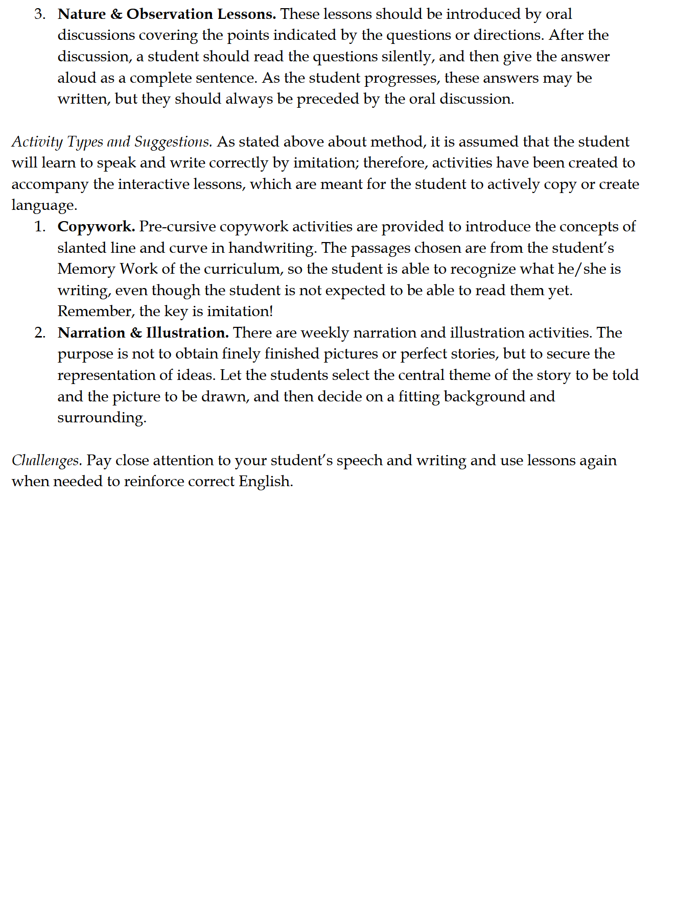 Language Arts K-1: Schola Rosa Cycle 1 Language Arts K-1: Schola Rosa Cycle 1