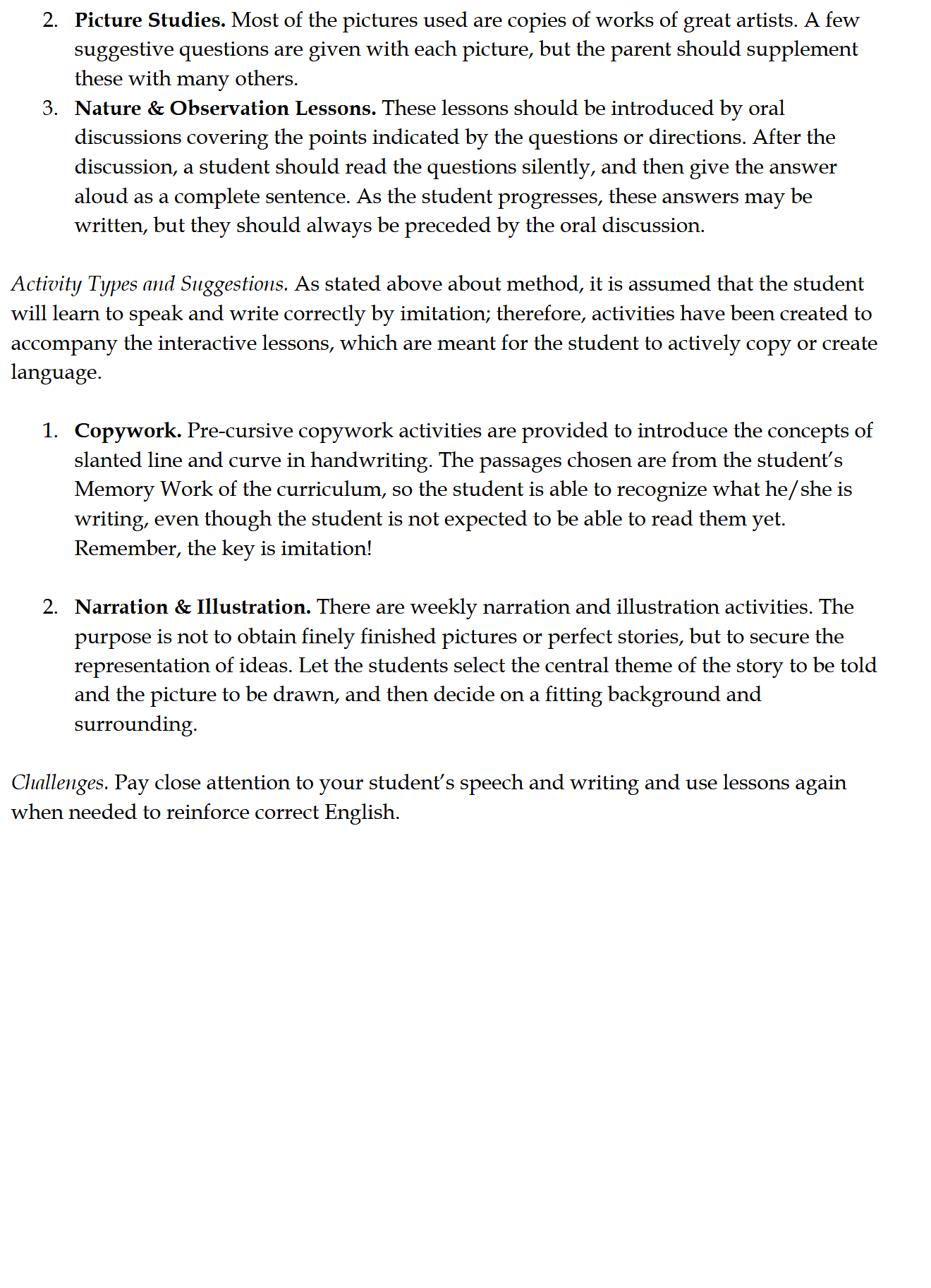 Language Arts K-1: Schola Rosa Cycle 2 Language Arts K-1: Schola Rosa Cycle 2