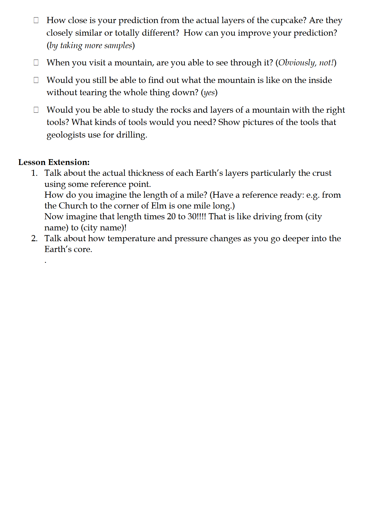 Science 4-6: Earth Science: Schola Rosa Cycle 2 Science 4-6: Earth Science: Schola Rosa Cycle 2