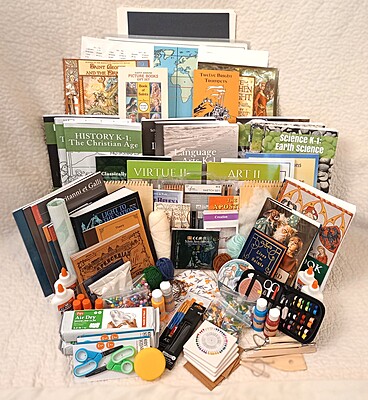 Schola Rosa K-6 - Complete Books and Materials Kit (No Math Books) - Cycle 2