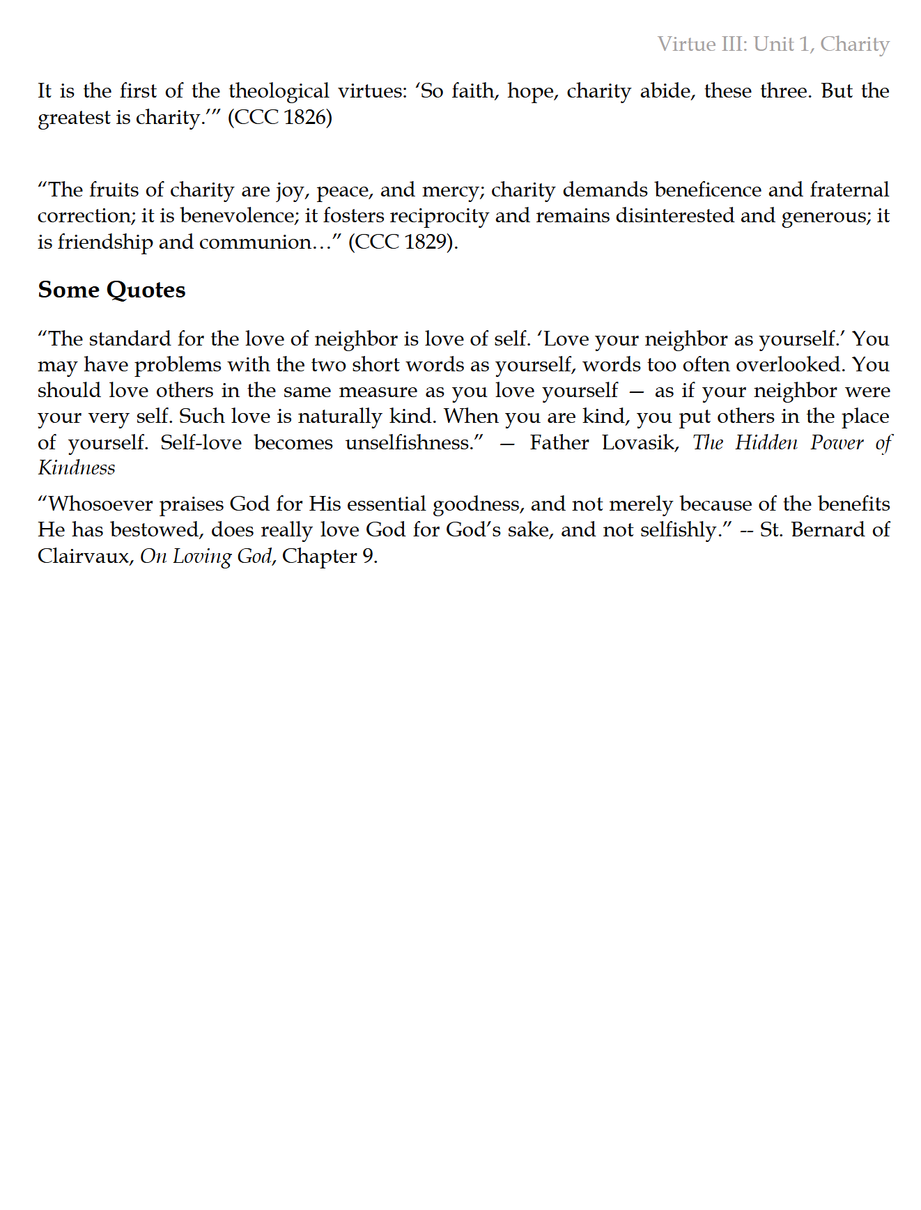 Virtue III: Reinforcing the Cardinal and Theological Virtues (K-6) Virtue III: Reinforcing the Cardinal and Theological Virtues (K-6)
