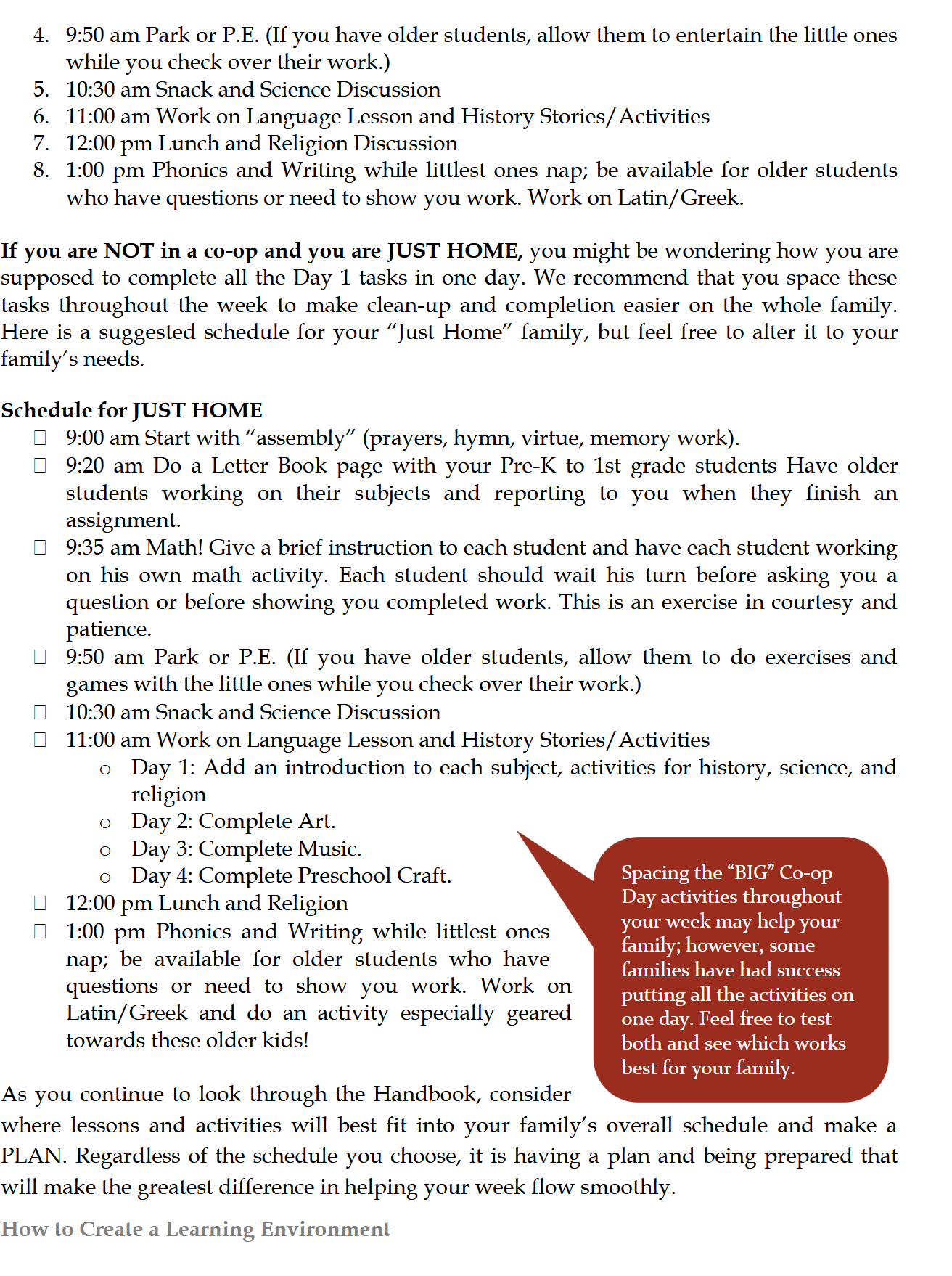 Schola Rosa Handbook (K-6th): Cycle 1 Schola Rosa Handbook (K-6th): Cycle 1