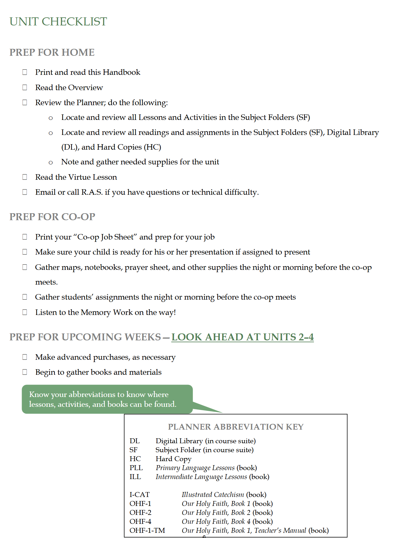 Schola Rosa Handbook (K-6th): Cycle 2 Schola Rosa Handbook (K-6th): Cycle 2