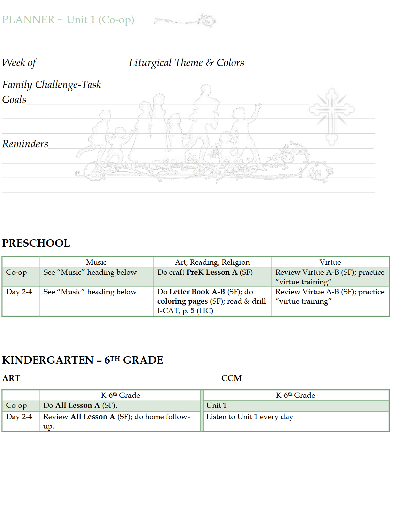 Schola Rosa Handbook (K-6th): Cycle 2 Schola Rosa Handbook (K-6th): Cycle 2