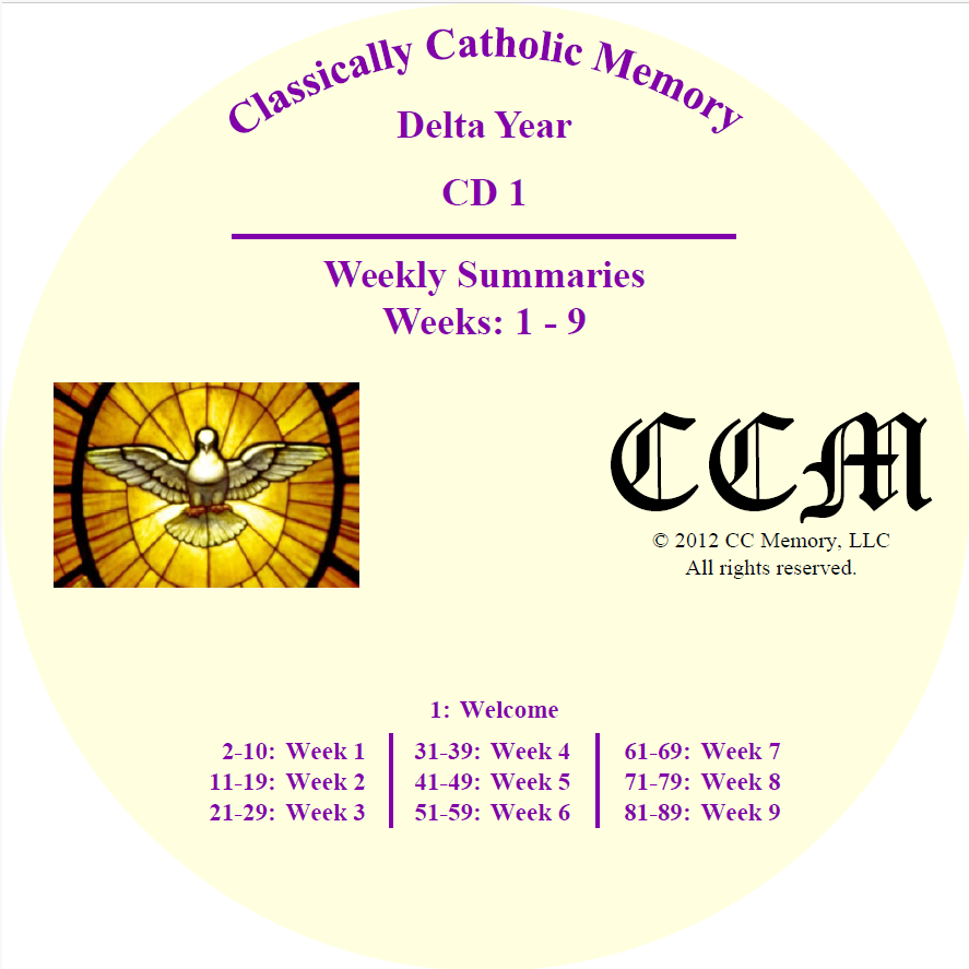 CCM Delta Year Memory Work (Audio Streaming) CCM Delta Year Memory Work (Audio Streaming)