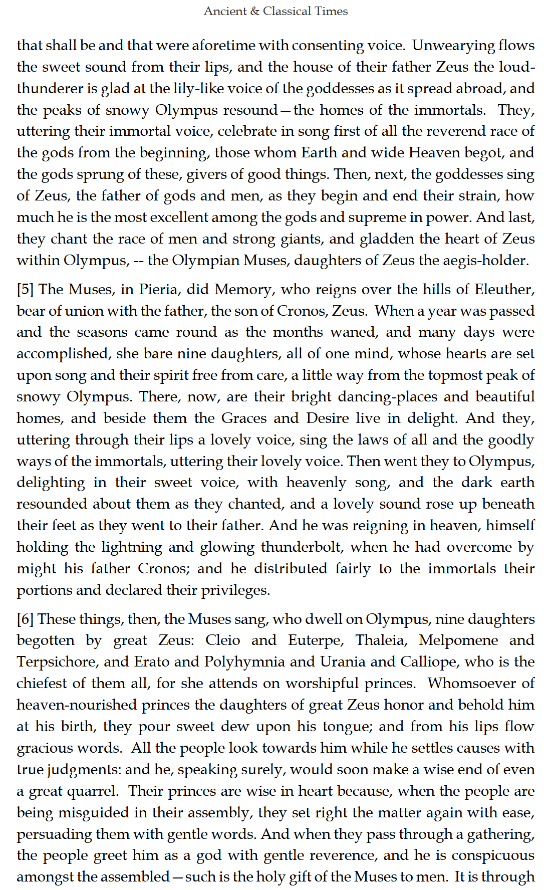 Ancient & Classical Times READER: Traditio Nostra I Ancient & Classical Times READER: Traditio Nostra I