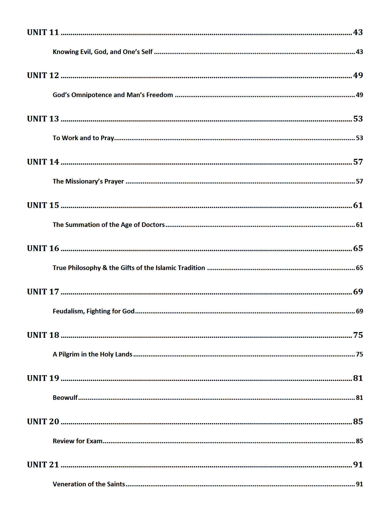 The Christian Age WORKBOOK: Traditio Nostra II The Christian Age WORKBOOK: Traditio Nostra II