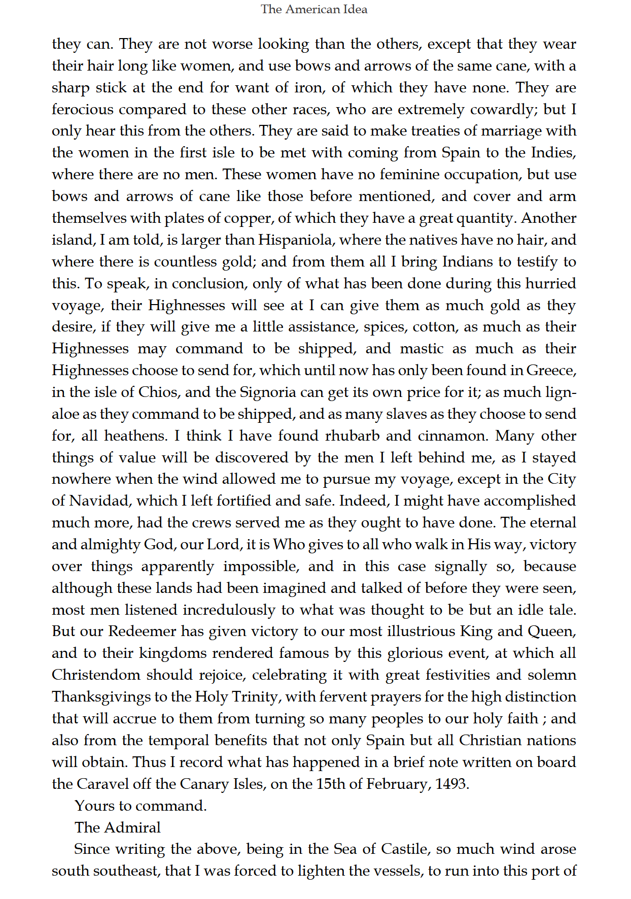 The American Idea READER: Traditio Nostra IV The American Idea READER: Traditio Nostra IV