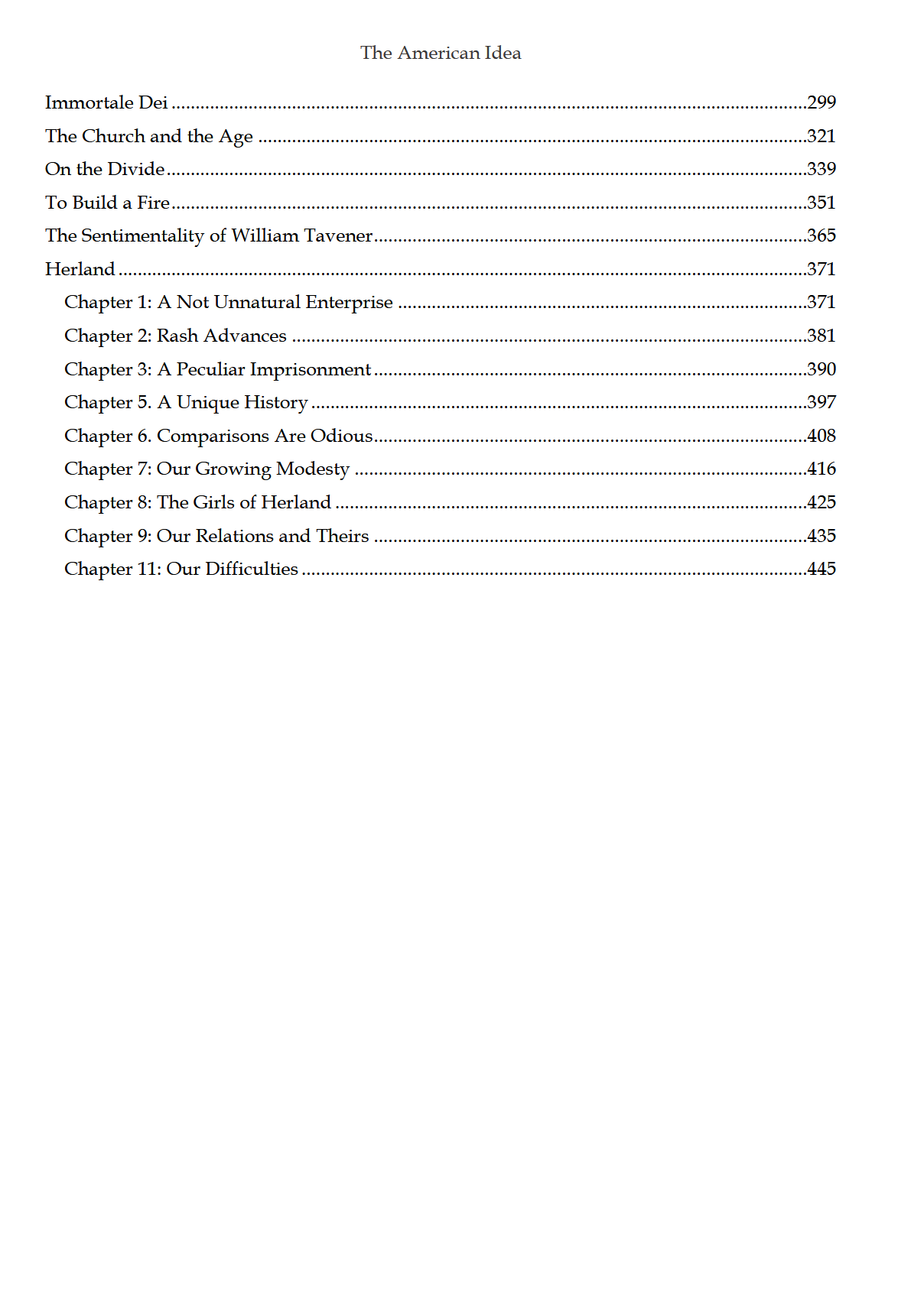 The American Idea READER: Traditio Nostra IV The American Idea READER: Traditio Nostra IV