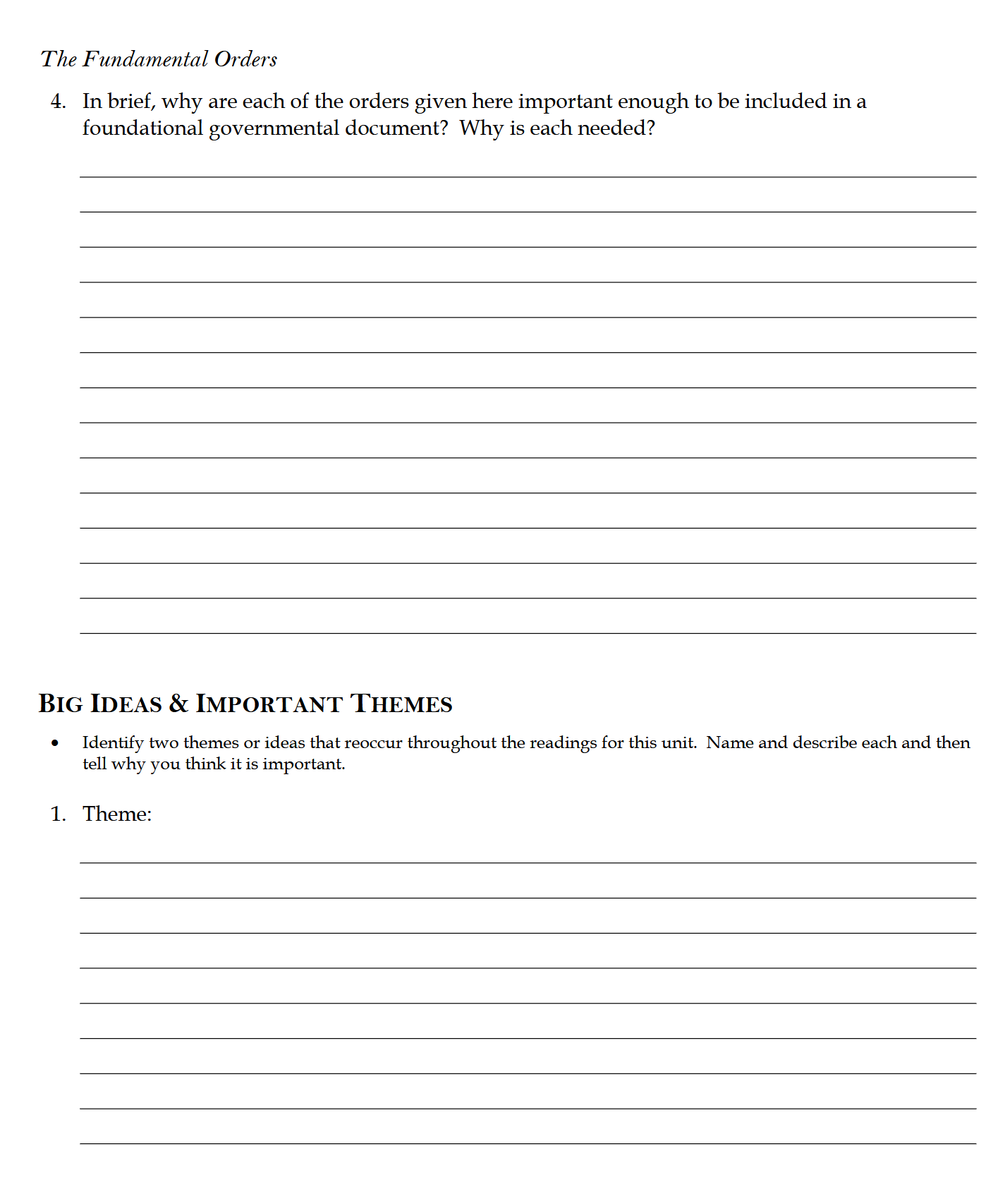 The American Idea Workbook: Traditio Nostra IV The American Idea Workbook: Traditio Nostra IV