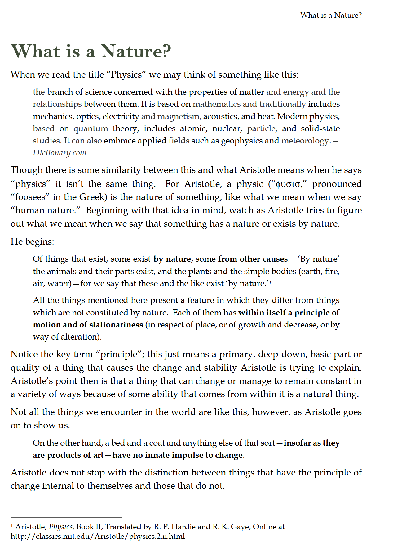 Nature, Man, & Science READER: Trivium Studies 3 Nature, Man, & Science READER: Trivium Studies 3