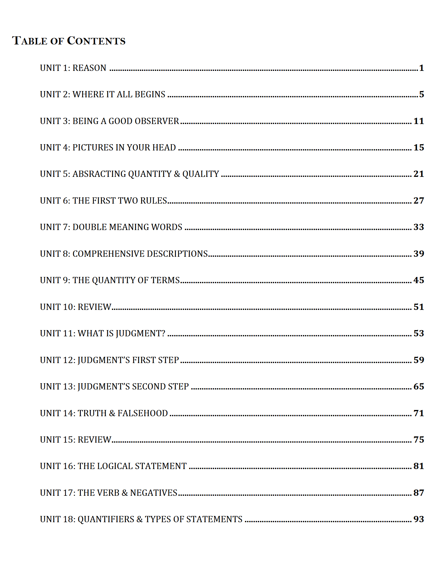 TPT Primer: Introduction to Logic Workbook TPT Primer: Introduction to Logic Workbook